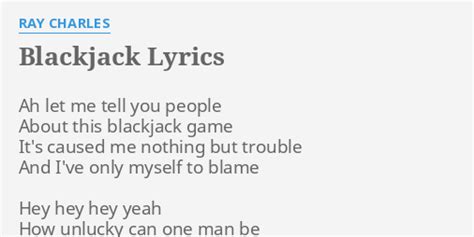 blackjack lyrics